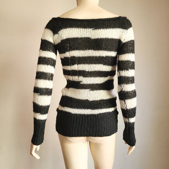 B&W punk sweater - Picture 2 of 7